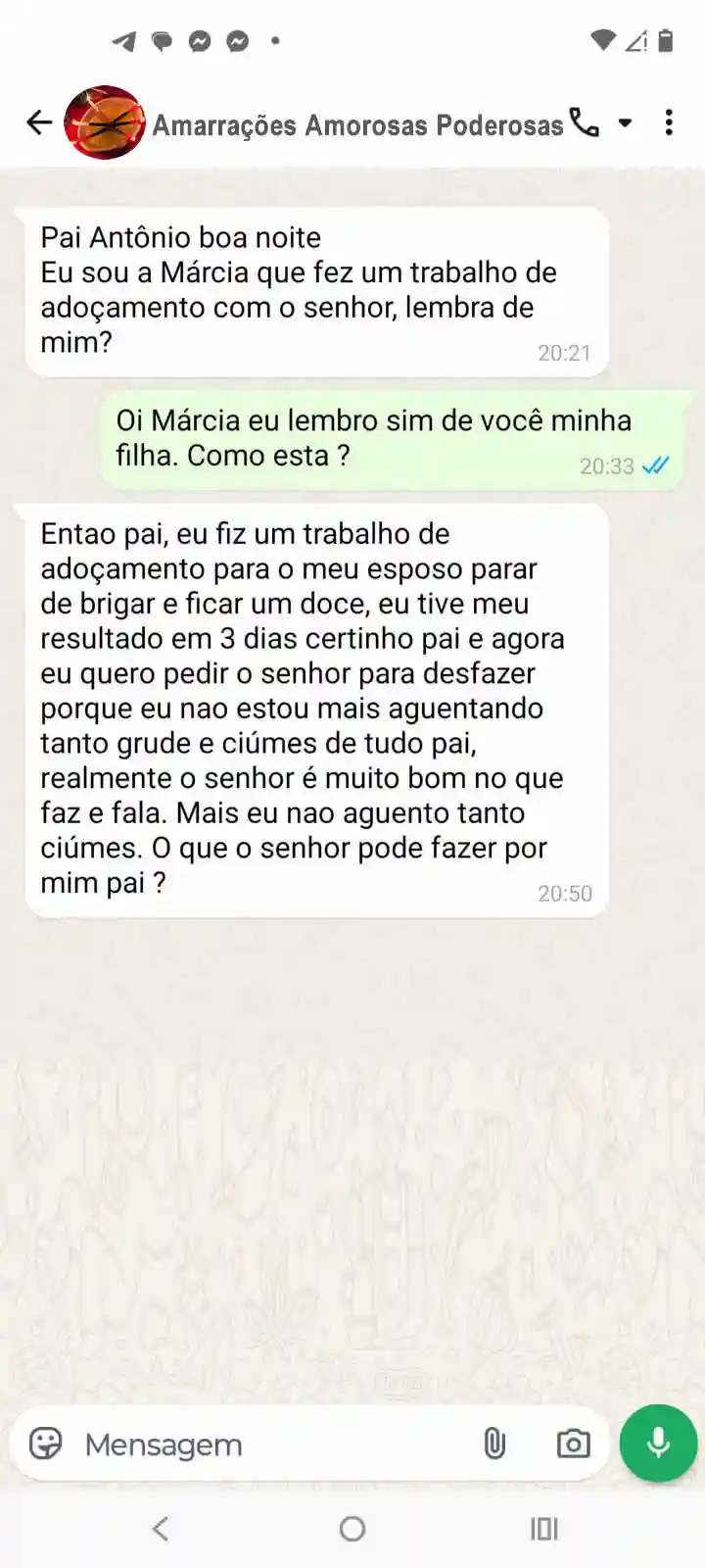 Depoimento real — resultado comprovado Terreiro de Belzebu