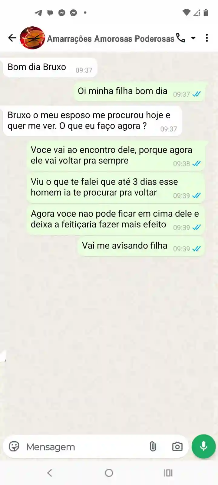 Depoimento real — amor reconquistado com amarração